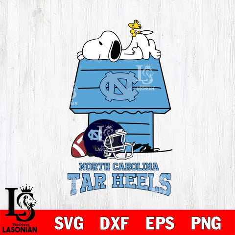 North Carolina Tar Heels Snoopy Chill Football SVG DXF EPS PNG FILE,Snoopy File Cut, NCAA Digital Download,Instant Download,Christmas Silhouette