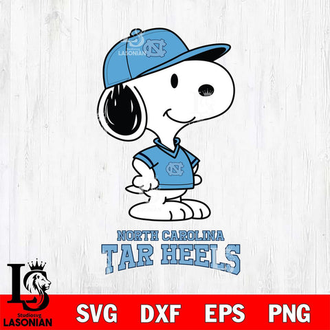 North Carolina Tar Heels Snoopy Football sport SVG DXF EPS PNG FILE,Snoopy File Cut, NCAA Digital Download,Instant Download,Christmas Silhouette