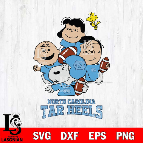 North Carolina Tar Heels Snoopy Sport 4 Svg Eps Dxf Png File, Digital Download
