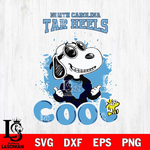 North Carolina Tar Heels Snoopy Sport 7 Svg Eps Dxf Png File, Digital Download
