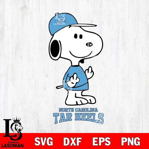 North Carolina Tar Heels Snoopy Sport 8 Svg Eps Dxf Png File, Digital Download