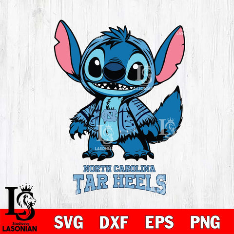 North Carolina Tar Heels Stitch Halloween Svg Eps Dxf Png File, NCAA svg, Digital Download, Instant Download