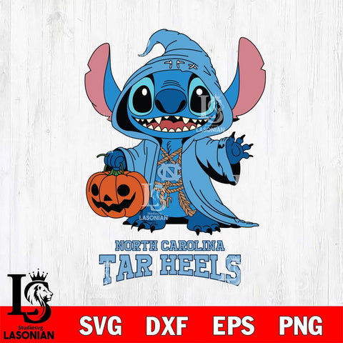 North Carolina Tar Heels Stitch Horror Svg Eps Dxf Png File, NCAA svg, Digital Download, Instant Download