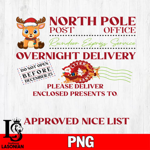North Pole Post Office Reindeer Files,Christmas file,Digital Download ,Instant Download