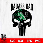 North Texas Mean Green Badass Dad Svg Eps Dxf Png File, Digital Download, Instant Download