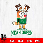 North Texas Mean Green Bluey Chilli Christmas Deer Svg Eps Dxf Png File, Digital Download