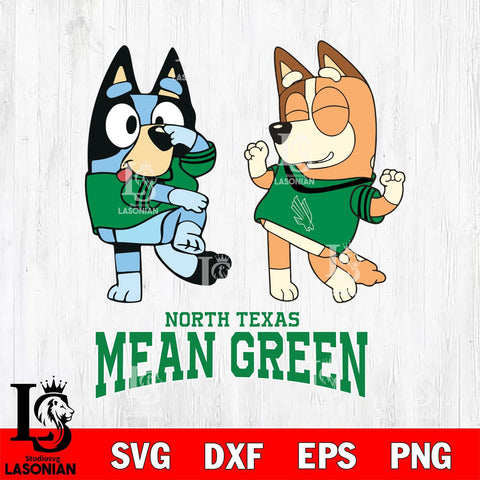 North Texas Mean Green Bluey Chilli Sport Svg Eps Dxf Png File, Digital Download, Instant Download