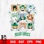 North Texas Mean Green Bluey Halloween Sport Svg Eps Dxf Png File, Digital Download, Instant Download