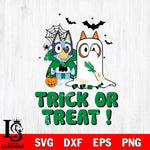 North Texas Mean Green Bluey Trick or Treat Halloween Svg Eps Dxf Png File, Digital Download, Instant Download
