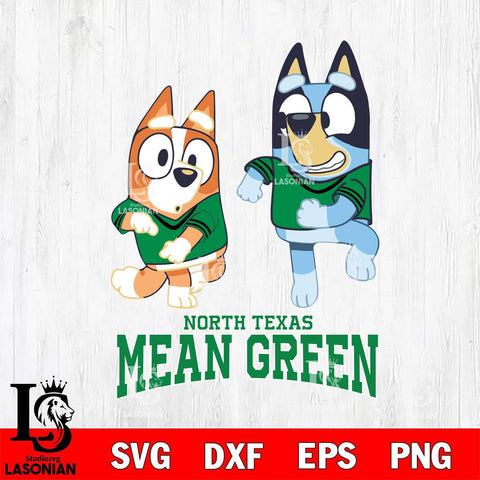 North Texas Mean Green Bluey with Chilli Dance Svg Eps Dxf Png File, Digital Download, Instant Download