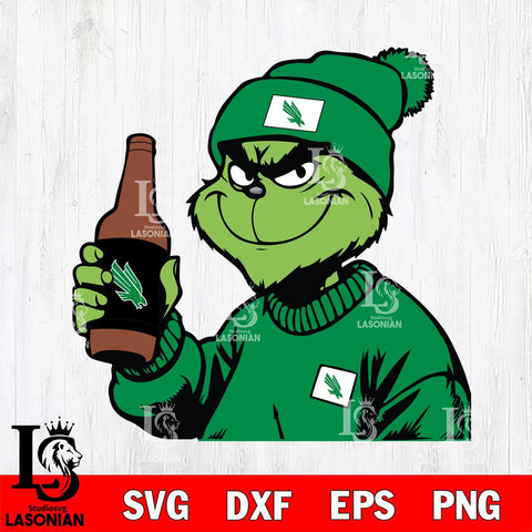 North Texas Mean Green Boujee Grinch 5 Svg Eps Dxf Png File, Digital Download, Instant Download