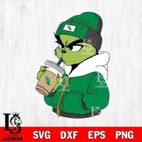 North Texas Mean Green Boujee Grinch 6 Svg Eps Dxf Png File, Digital Download, Instant Download