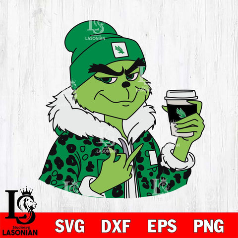 North Texas Mean Green Boujee Grinch 7 Svg Eps Dxf Png File, Digital Download, Instant Download