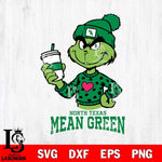 North Texas Mean Green Boujee Grinch Heart Christmas Cut Files Cricut, Svg Dxf Eps Png file, Digital download , Silhouette