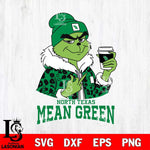 North Texas Mean Green Boujee Grinch Leopard Christmas Cut Files Cricut, Svg Dxf Eps Png file, Digital download , Silhouette