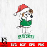 North Texas Mean Green Christmas Bluey Jack Sport Cut Files,Bluey Cricut,Christmas Svg , Bluey svg , Digital Download, dxf eps png pdf file
