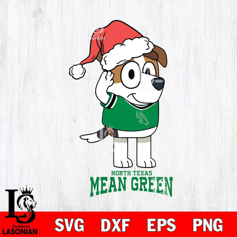 North Texas Mean Green Christmas Bluey Jack Sport Cut Files,Bluey Cricut,Christmas Svg , Bluey svg , Digital Download, dxf eps png pdf file