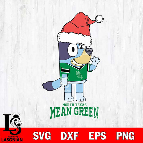 North Texas Mean Green Christmas Bluey Say Hi Cut Files,Bluey Cricut,Christmas Svg , Bluey svg , Digital Download, dxf eps png pdf file