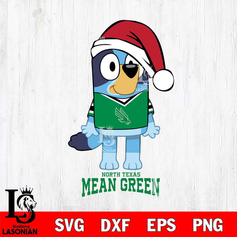 North Texas Mean Green Christmas Bluey Sport Cut Files,Bluey Cricut,Christmas Svg , Bluey svg , Digital Download, dxf eps png pdf file