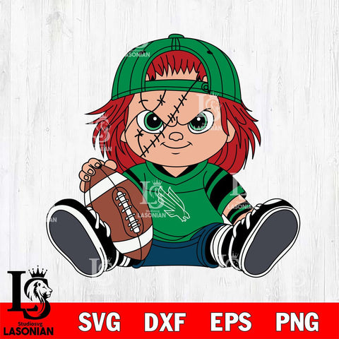 North Texas Mean Green Chucky Horror 11 Svg Eps Dxf Png File, NCAA svg, Digital Download, Instant Download