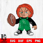 North Texas Mean Green Chucky Horror 12 Svg Eps Dxf Png File, NCAA svg, Digital Download, Instant Download