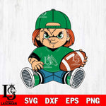 North Texas Mean Green Chucky Horror 3 Svg Eps Dxf Png File, NCAA svg, Digital Download, Instant Download