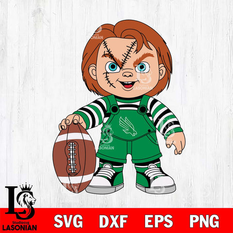 North Texas Mean Green Chucky Horror 7 Svg Eps Dxf Png File, NCAA svg, Digital Download, Instant Download