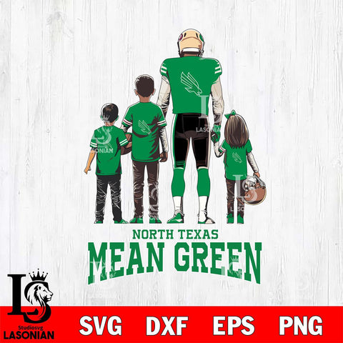 North Texas Mean Green Father Football SVG DXF EPS PNG FILE,NCAA SVG, Father day Digital Download,Instant Download, Silhouette