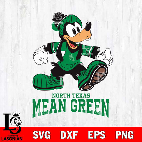 North Texas Mean Green Goofy Cool Sport SVG DXF EPS PNG FILE,NCAA svg ,Football Digital Download,Instant Download, Silhouette