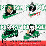 North Texas Mean Green Halloween Nike NCAA Bundle 4 Svg Eps Dxf Png File, Digital Download, Instant Download