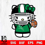 North Texas Mean Green Hello Kitty sport 9 Svg Eps Dxf Png File, NCAA svg, Digital Download, Instant Download