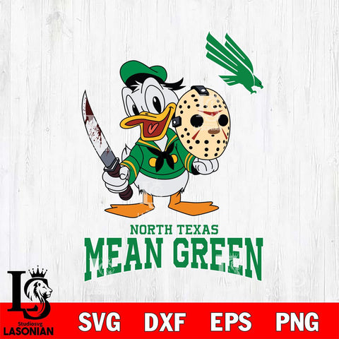 North Texas Mean Green Jason Voorhees 12 Svg Eps Dxf Png File, Digital Download