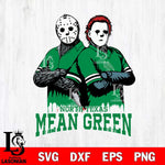 North Texas Mean Green Jason Voorhees 8 Svg Eps Dxf Png File, Digital Download