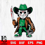 North Texas Mean Green Jason Voorhees Horror Svg Eps Dxf Png File, NCAA svg, Digital Download, Instant Download