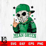 North Texas Mean Green Jason Voorhees Horror 9 Svg Eps Dxf Png File, NCAA svg, Digital Download, Instant Download