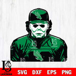 North Texas Mean Green Michael Myers Horror Halloween Svg Eps Dxf Png File, NCAA svg, Digital Download, Instant Download