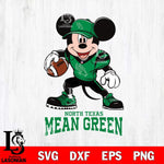 North Texas Mean Green Mikey Mouse Disney, Svg Eps Dxf Png File, Digital Download