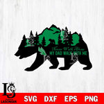 North Texas Mean Green My Dad Walk With Me Svg Eps Dxf Png File, Digital Download, Instant Download