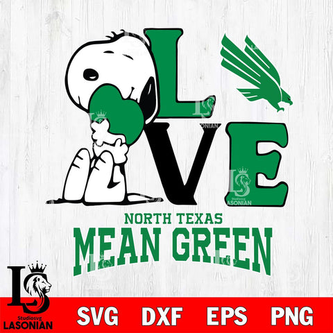 North Texas Mean Green Snoopy Sport 10 Svg Eps Dxf Png File, Digital Download
