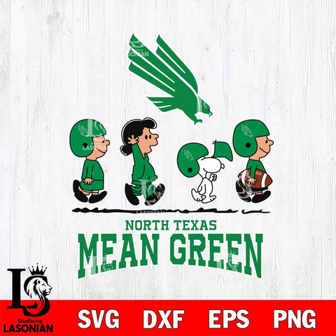 North Texas Mean Green Snoopy Sport 12 Svg Eps Dxf Png File, Digital Download