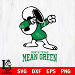 North Texas Mean Green Snoopy Sport 3 Svg Eps Dxf Png File, Digital Download