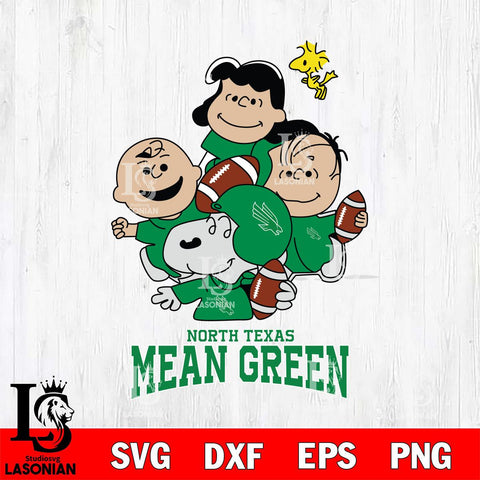 North Texas Mean Green Snoopy Sport 4 Svg Eps Dxf Png File, Digital Download