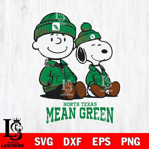 North Texas Mean Green Snoopy Sport 6 Svg Eps Dxf Png File, Digital Download