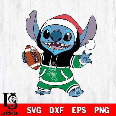 North Texas Mean Green Stitch Football Christmas File Cut, NCAA SVG DXF EPS PNG FILE, Digital Download , Criucut , Silhouette
