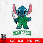 North Texas Mean Green Stitch Horror 2 Svg Eps Dxf Png File, NCAA svg, Digital Download, Instant Download