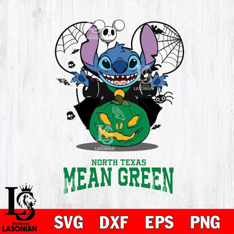 North Texas Mean Green Stitch Horror Halloween Svg Eps Dxf Png File, Digital Download, Instant Download