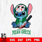 North Texas Mean Green Stitch Jason Voorhees Svg Eps Dxf Png File, NCAA svg, Digital Download, Instant Download