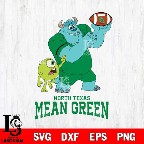 North Texas Mean Green Sully & Mike Football Cricut,Christmas SVG DXF EPS PNG FILE, NCAA Digital Download,Instant Download, Silhouette