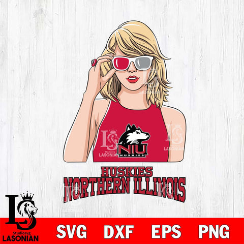 Northern Illinois Huskies And Taylor Swift Fan Svg Eps Dxf Png File, Digital Download, Instant Download
