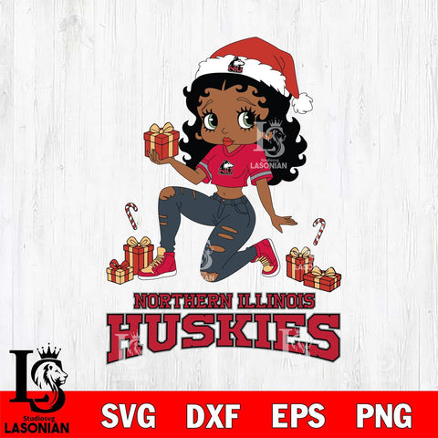 Northern Illinois Huskies Betty Boop Gift File Cut, NCAA SVG DXF EPS PNG PDF File, Digital Download , Criucut , Silhouette